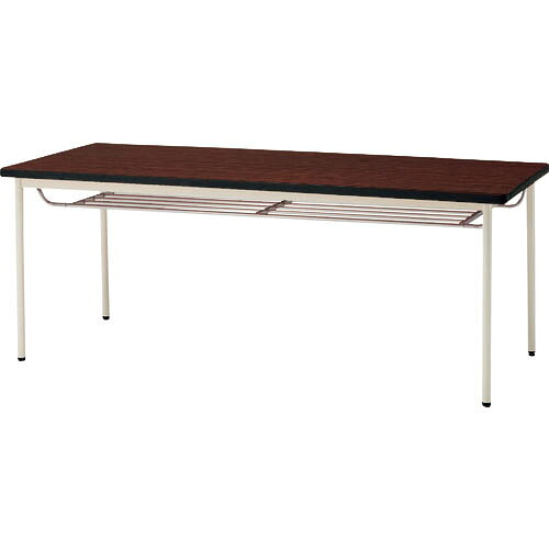 TOKIO ( 藤沢工業 ) ミーティングテーブル 棚付 1800×600mm ローズ ローズ ( TDS-T1860TM RO ) 藤沢工業(株) 【メーカー取寄】