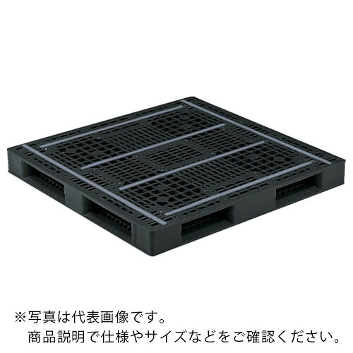 サンコー ( 三甲 ) リサイクルプラスチックパレット 813055 D4-112116黒 ( SK-D4-112116-BK ) 【製造業者取寄】