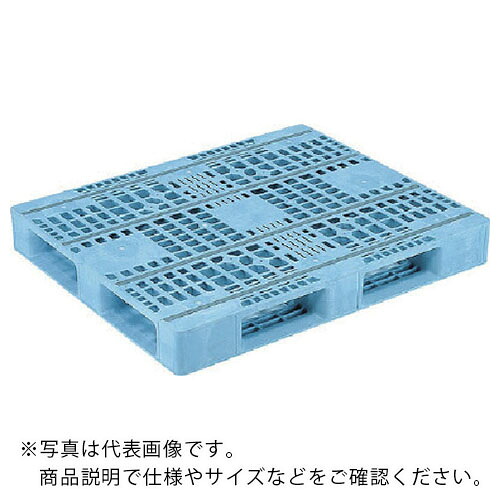 サンコー ( 三甲 ) プラスチックパレット 812073 D4-1012F-3(PE) 青 ( D4-1012F3 B ) 三甲(株) 【メーカー取寄】
