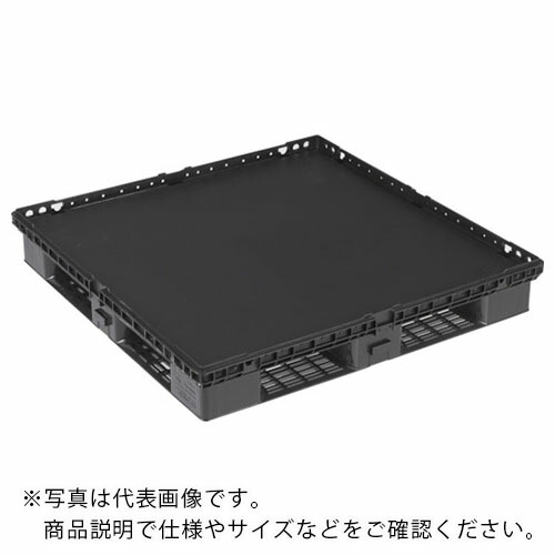 【SALE通貨価値】サンコー ( 三甲 ) キャスター付リサイクルプラスチックパレット 898001 D4-1111-M 黒いこと ( SK-898001-BK ) 三甲(株)