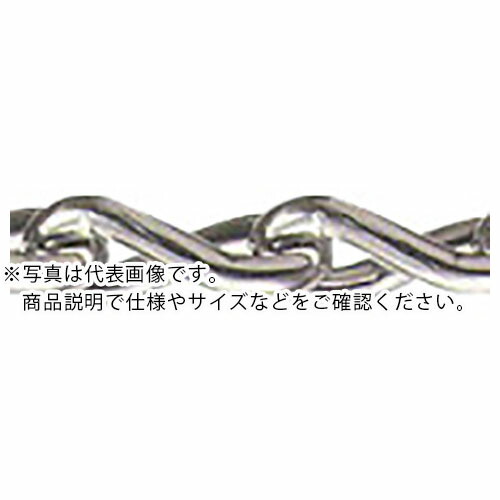 水本 ( 水本機械類製造所 ) ステンレス鋼 ツイストリンクチェーン 30m 線径7粍 ( 7T-B ) (株)水本機械類製造所 【製造業者取寄】 その他-花・ガーデン・DIY
