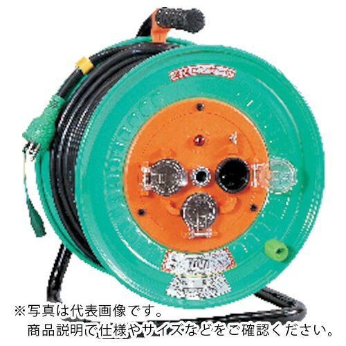 【SALE必要経費】NICHIDO ( 日動製作 ) 電気工膜鳴楽器 防雨防塵型100V膜鳴楽器 地びた付 30m SVCT 3.5×3 ( NW-E33F )