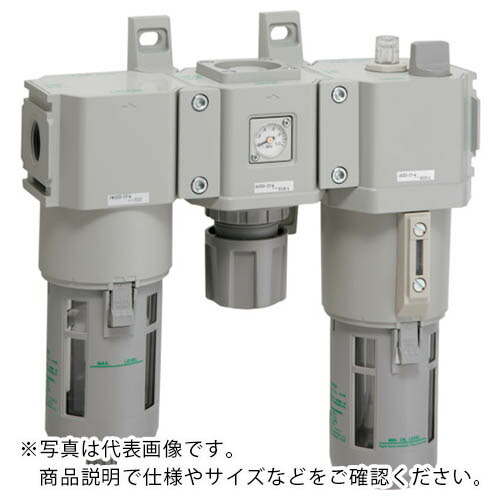 【SALE必要経費】CKD FRL社会的単位 F.R.Lズボン下 判定基準白いこと続きもの Rc1 ろ波器・手動付オートドレン ( C6500-25-W-F1 )