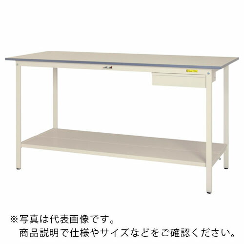 【SALE必要経費】まっ盛りテック ( 山金工業 ) 軽さ御役目台 細工物時刻表150続きもの くっ付ける式 抽き出し・全面棚付 低圧メラミン天板 W1500×D900×H950粍 シルキーホワイト ( SUPH-1590UTT-WW ) 山金工業(株)