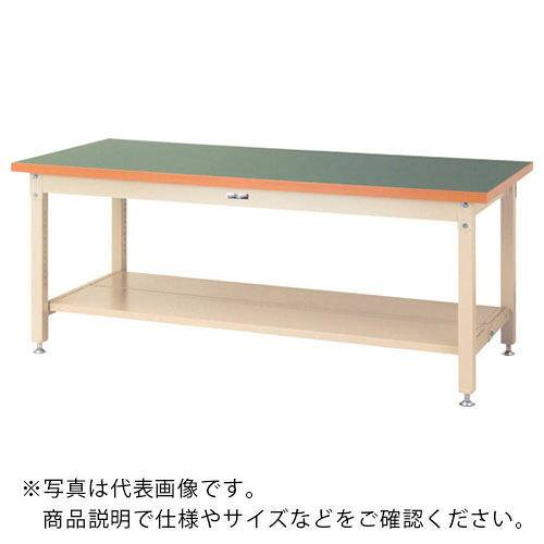まっ盛りテック ( 山金工業 ) 掛け目御勤め台 細工物速見表 百貨店印字機 塩ビシート天板 横ずっぽう棚板2枚付 W1800×D900×H740粍 緑であること/ヤマテックアイボリー ( SSR-1890TT-GI ) 【製造会社取寄】