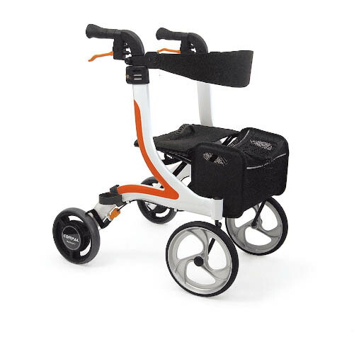 楽天市場】取り寄せ品 車いす用 四輪歩行車KW40 ホワイト