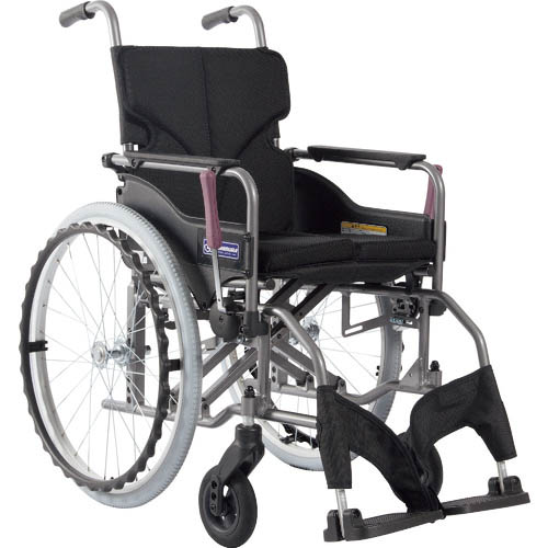 カワムラ ( カワムラサイクル ) 【非課税】 アルミ製標準型自走用車いすKMD-A22-42S-M黒メッシュ ( KMDA2242SMNO68 ) 【メーカー取寄】|Orange Tool Tokiwa
