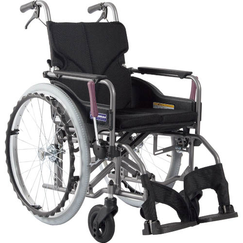 カワムラ ( カワムラサイクル ) 【非課税】 アルミ製標準型自走用車いすKMD-A22-40-M黒メッシュ ( KMDA2240MNO68 ) (株)カワムラサイクル 【メーカー取寄】