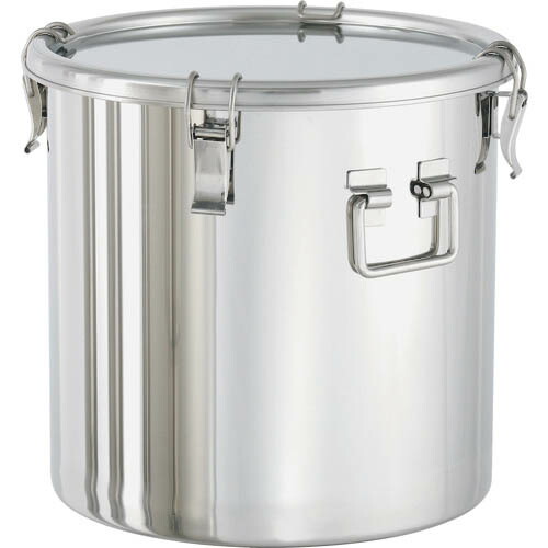 MONOVATE 折りたたみ取っ手付密閉容器(クリップ式/FKM) 50L ( CTHF-39H/PFA ) MONOVATE(株) 【メーカー取寄】
