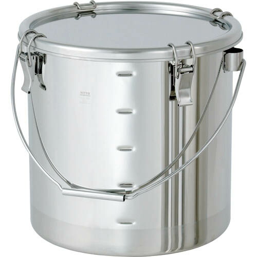 MONOVATE 吊り下げ式ステンレス密閉容器 目盛付(クリップ式/FKM) 15L ( CTB-M-27/PFA ) 【メーカー取寄】