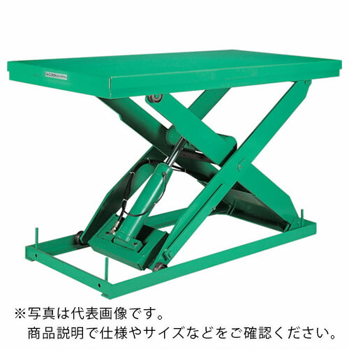 Bishamon ( スギヤス ) テーブルリフト 3TON フットスイッチ 均等荷重3000kg 揚程800mm テーブル寸法1300×700mm ( X30713F ) (株)スギヤス 【メーカー取寄】