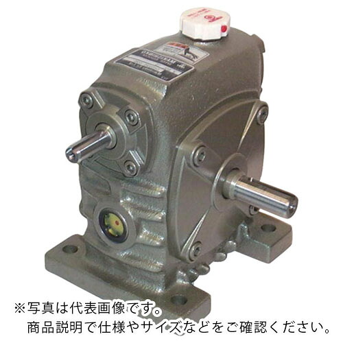 マキシンコー 一段ウォーム減速機 入力容量3.98kW ( W 80 L 10 ) (株)マキシンコー 【メーカー取寄】
