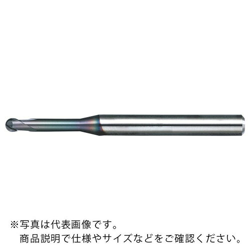 NS ( 日進手道具 ) 高硬度用2枚刃ロングネックボールエンドミル MRBH230 ( MRBH230 R0.075X0.3 (08-00527-00071) )