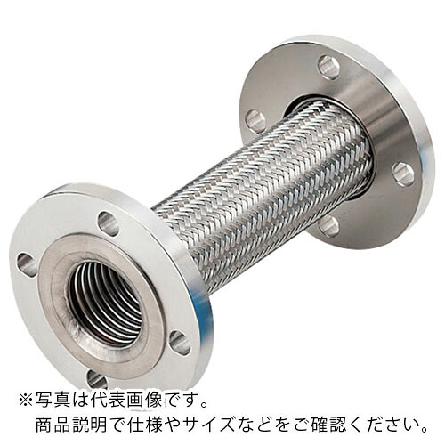 NFK ( 南国フレキ工業 ) 標準フランジ式フレキシブルホース(カラー式) フランジ10K/SUS304(ALLSUS304) 80A×700L ( NK-3100/10K-SUS304-80A-700L ) 南国フレキ工業(株) 【メーカー取寄】