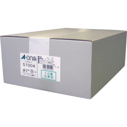 ３M ( スリーエム ) マルチカード 白無地 10面 (500枚入) ( 51004 ) 【メーカー取寄】