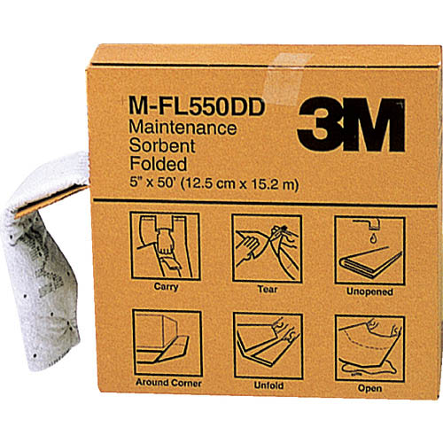 3M メンテナンスソーベント(フォールデッド)127mm×15.2m(1巻入) M-FL550DD ( MFL550DD ) M-FL550DD