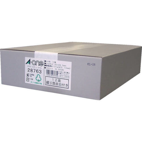 【SALE必要経費】３M ( スリーエム ) エーワン PPC下げ札 A4‐12面 (500枚入) ( 28763 ) スリーエム ジャパン(株)執務室