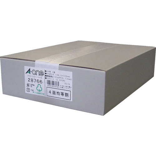 【SALE必要経費】３M ( スリーエム ) エーワン PPC下げ札 A4‐4面 (500枚入) ( 28766 ) スリーエム ジャパン(株)執務室