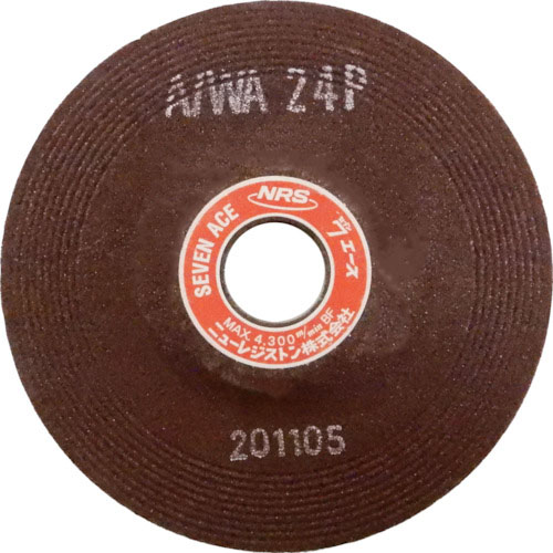 NRS ( ニューレジストン ) 研削砥石 セブンエース 125&times;6&times;22 A/WA24P ( SA1256-A24P ) 【25枚セット】｜Orange Tool Tokiwa