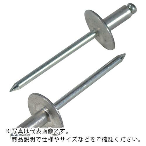 エビ ( ロブテックス ) ブラインドリベット・ラージフランジ アルミ/スティール5-4 (1000本入) ( NSA54LF )|Orange Tool Tokiwa