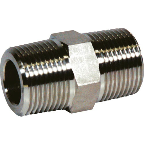 フジトク 六角ニップル 50A ステンレス SUS316L ( 6N-PT-50A-SU6L ) (株)フジトク 【メーカー取寄】