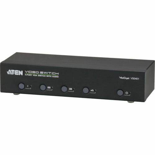 ATEN ( ATEN ) 映像媒体うつり変わり器 VGA / 4インプット / 1最終生産物 / オーディオ ( VS0401 ) 【製造業者取寄】