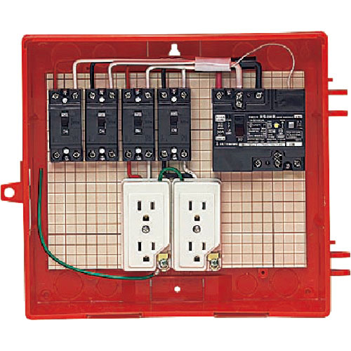未来 ( 未来工業 ) 屋外電力用仮設ボックス(赤色) ( RB-12AO ) 未来工業(株) 【メーカー取寄】