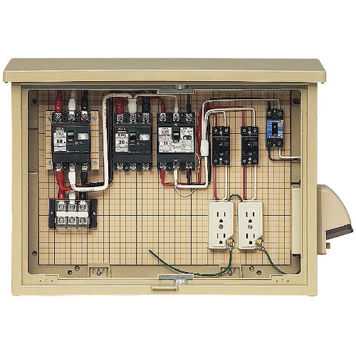 未来 ( 未来工業 ) 屋外電力用仮設ボックス ( 16A-M2CV6TB ) 未来工業(株) 【メーカー取寄】