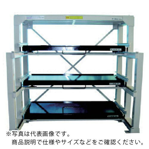 日向 ( 日向製作所 ) フルスライド式収納棚 スライダ-ラック ×800×450H ( L4S-1200 ) (株)日向製作所 【メーカー取寄】