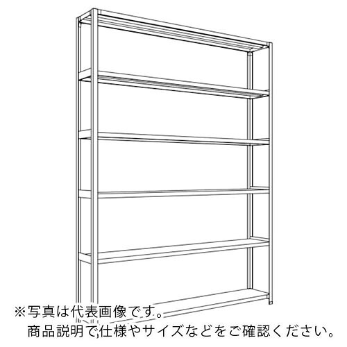 NF ( 日本ファイリング ) 軽さ開放的棚 中棚ボルトレスタイプW1800D300H2400F6 ( 天使の都市86K-16 ) 【製造業者取寄】