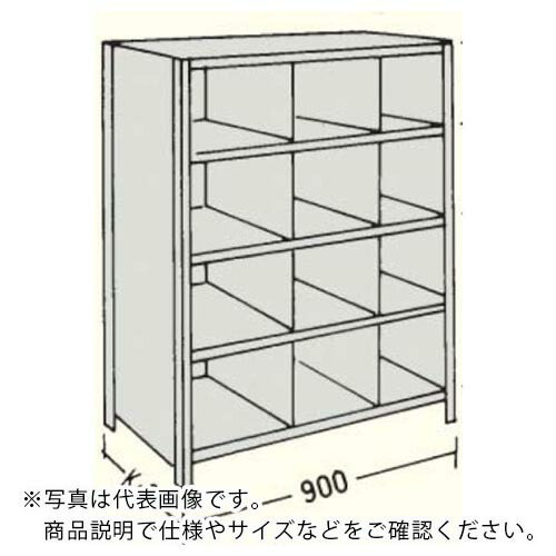 【SALE必要経費】NF ( 日本ファイリング ) 縦中仕切り付軽さ商いもの棚W900D300H1800F8 ( 天使の都市63K-38 ) 日本ファイリング(株)