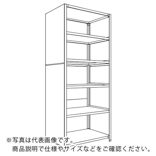 NF ( 日本ファイリング ) 背板・側板付軽さ商いもの棚W900D600H2100F6 ( 天使の都市73L-26 ) 【製造会社取寄】