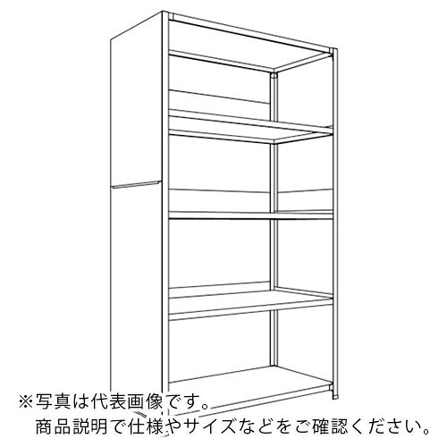NF ( 日本ファイリング ) 背板・側板付軽量物品棚W1200D600H2100F5 ( LA74L-25 ) 日本ファイリング(株) 【メーカー取寄】