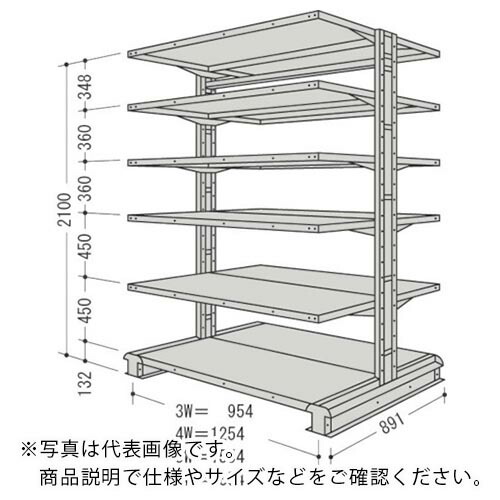 NF ( 日本ファイリング ) キャンチラック複式1連W1854D891H2100F6 ( CR76S-W6 ) 日本ファイリング(株) 【メーカー取寄】