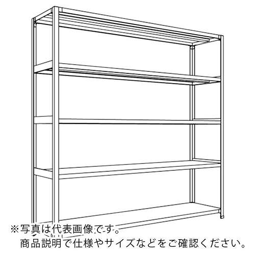 【SALE必要経費】NF ( 日本ファイリング ) 軽さ開放的棚 中棚ボルトレスタイプW1800D450H1800F5 ( 天使の都市66S-15 ) 日本ファイリング(株)