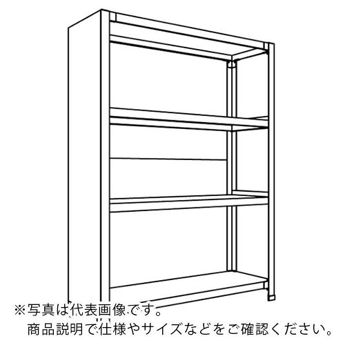 NF ( 日本ファイリング ) 背板・側板付軽さ商いもの棚W900D300H1200F4 ( 天使の都市43K-24 ) 【製造会社取寄】