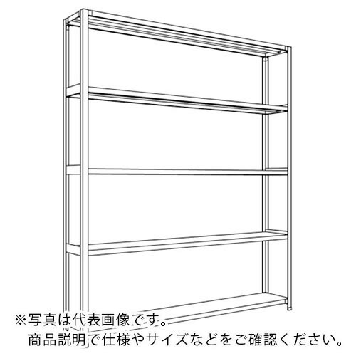 NF ( 日本ファイリング ) 軽量開放棚 中棚ボルトレスタイプW1800D300H2100F5 ( LA76K-15 ) 日本ファイリング(株) 【メーカー取寄】