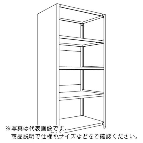 NF ( 日本ファイリング ) 背板・側板付軽さ商いもの棚W900D600H1800F5 ( 天使の都市63L-25 ) 【製造業者取寄】
