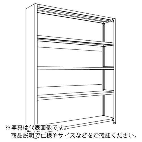 NF ( 日本ファイリング ) 背板・側板付軽量物品棚W1500D300H1800F5 ( LA65K-25 ) 日本ファイリング(株) 【メーカー取寄】 38,559円
