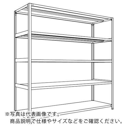NF ( 日本ファイリング ) 軽量開放棚 中棚ボルトレスタイプW1800D600H1800F5 ( LA66L-15 ) 日本ファイリング(株) 【メーカー取寄】