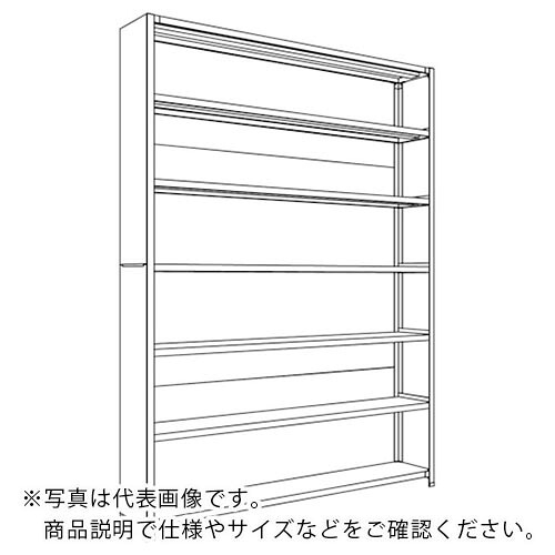 NF ( 日本ファイリング ) 背板・側板付軽量物品棚W1800D300H2400F7 ( LA86K-27 ) 日本ファイリング(株) 【メーカー取寄】