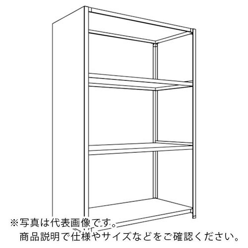 NF ( 日本ファイリング ) 背板・側板付軽量物品棚W1200D600H1800F4 ( LA64L-24 ) 日本ファイリング(株) 【メーカー取寄】