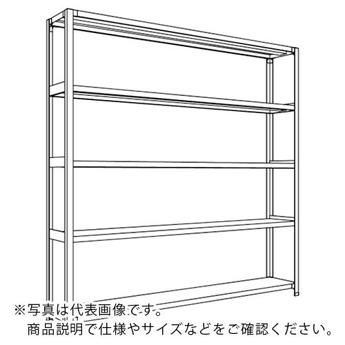 NF ( 日本ファイリング ) 軽量開放棚 中棚ボルトレスタイプW1800D300H1800F5 ( LA66K-15 ) 日本ファイリング(株) 【メーカー取寄】