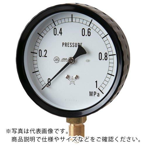 右下 ( 右下精器製造 ) 密閉形圧力計 ( W311-241-0.1MPA )