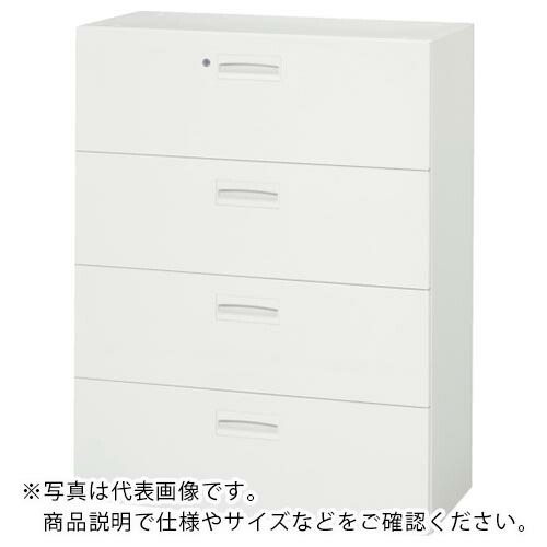 DAISHIN ( ダイシン工業 ) 壁面収納庫 4段引出型 下置き専用D400 ホワイト ( V940-412D ) ダイシン工業(株) 【メーカー取寄】