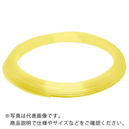 PISCO ( 日本ピスコ ) ソフトポリウレタンチューブ 読みやすい黄色 6×4 100M ( UC0640-100-CY )