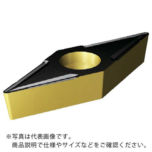 SANDVIK ( サンドビック ) コロターン107 旋削用ポジチップ(122) 4335 ( VBMT 16 04 08-UR 4335 (122) ) 【10個セット】