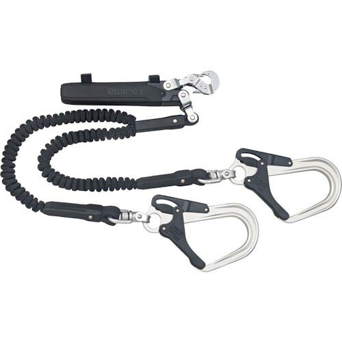 【SALE価格】タジマ ( TJMデザイン ) ハーネス用ランヤード ジャバラダブルL8 ( A1JR150-WL8BK )