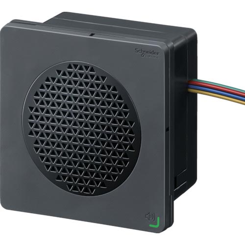 シュナイダー ハーモニーシリーズ 黒 音声合成警報器 ボイスタイプ ( XVSV9BBN ) 【メーカー取寄】