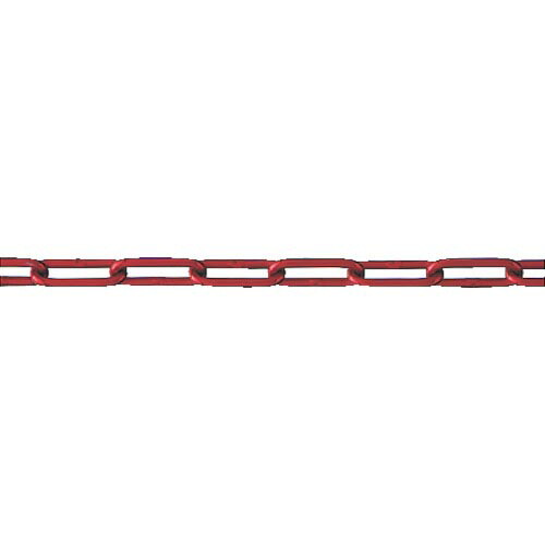 水本 ( 水本機械製作所 ) アルミカラーチェーン レッド 30m 線径5mm ( AL-5R ) (株)水本機械製作所 【メーカー取寄】